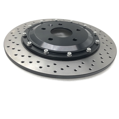 Drilled Slot Cast Iron Brake Disc Rear 330*12mm Aluminum Bell