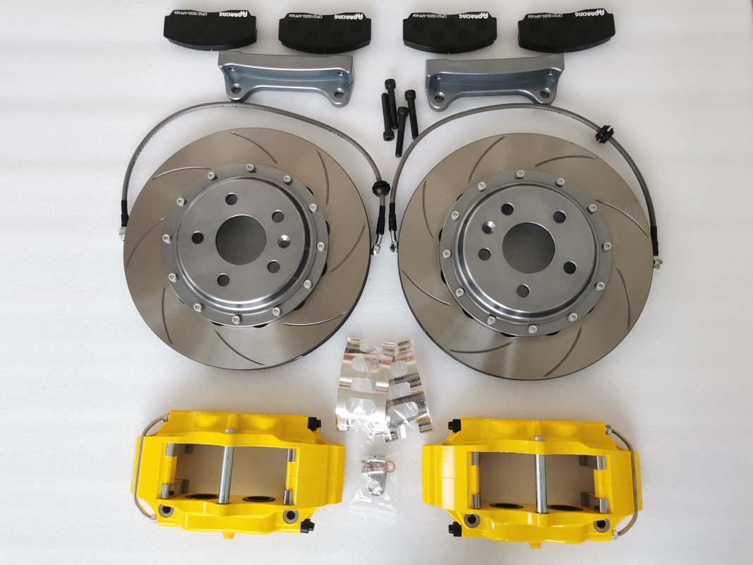 Honda Accord 4 Pot Brake Kit Yellow 5200 Caliper 330*28mm Disc For 17In Wheel