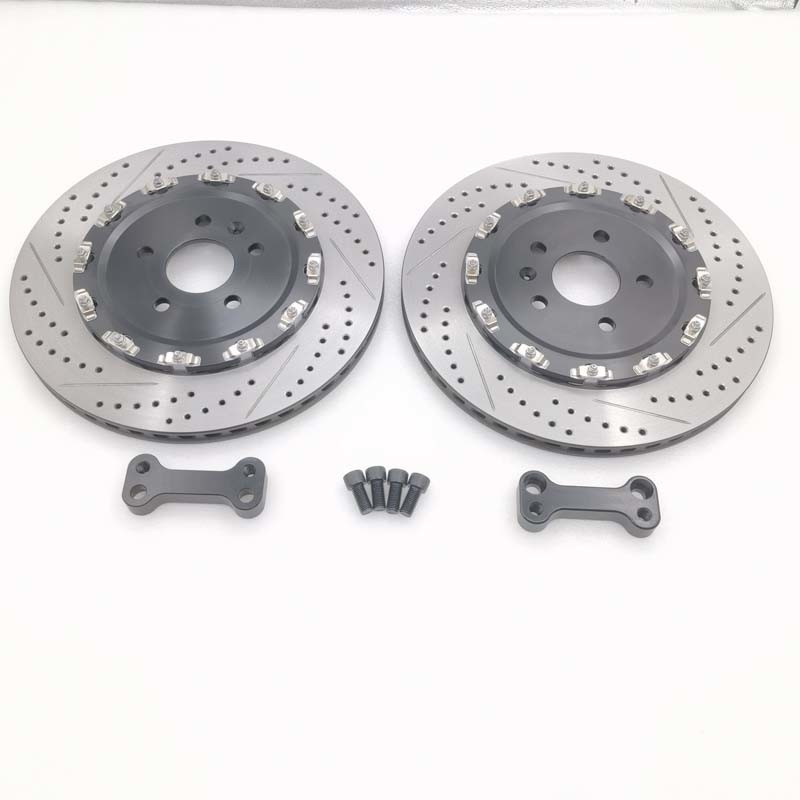 Rear Cast Iron Brake Disc 355*22 Drilled Slot For Volkswagen Golf 7R